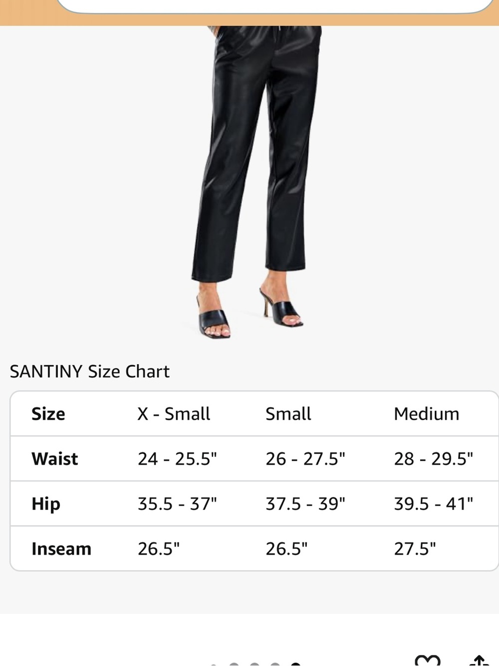 Faux Leather Cropped Ankle Durable Adjustable Drawstring Straight Leg Pants - Picture 6 of 7